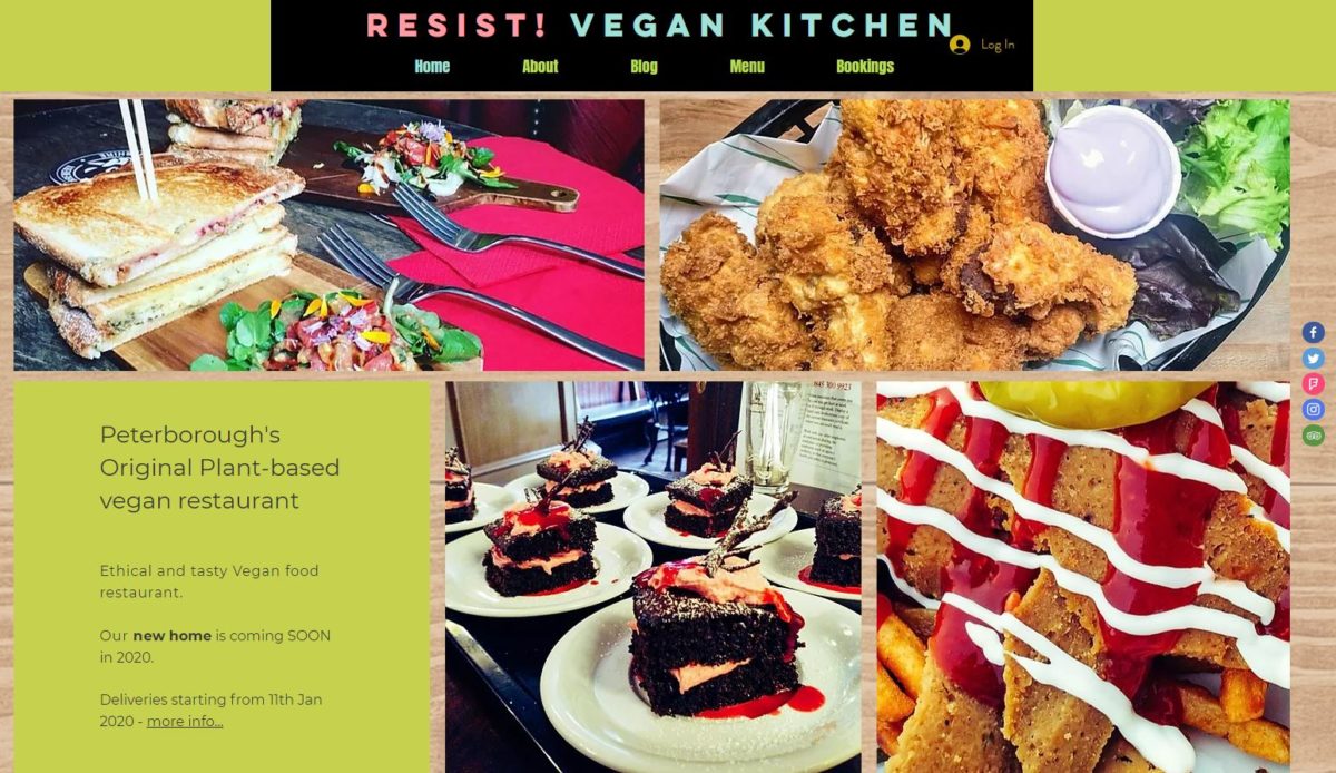 resist vegan kitchen website